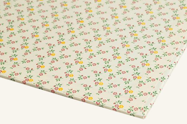 Klemmbrett mit Blümchenmuster rosa gelb